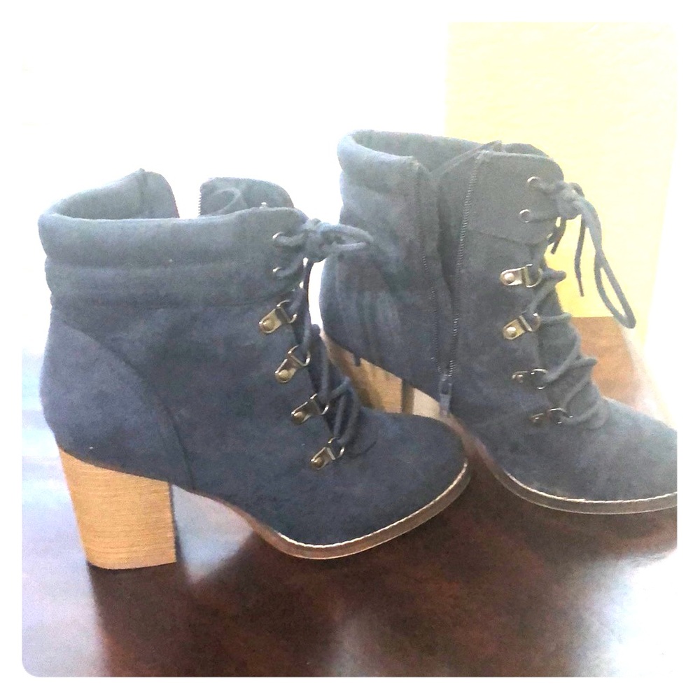 Candies suede booties. Great for Fall weather!